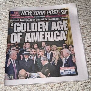 New York post Donald Trump President January 21 2025 newspaper Inaugural Special